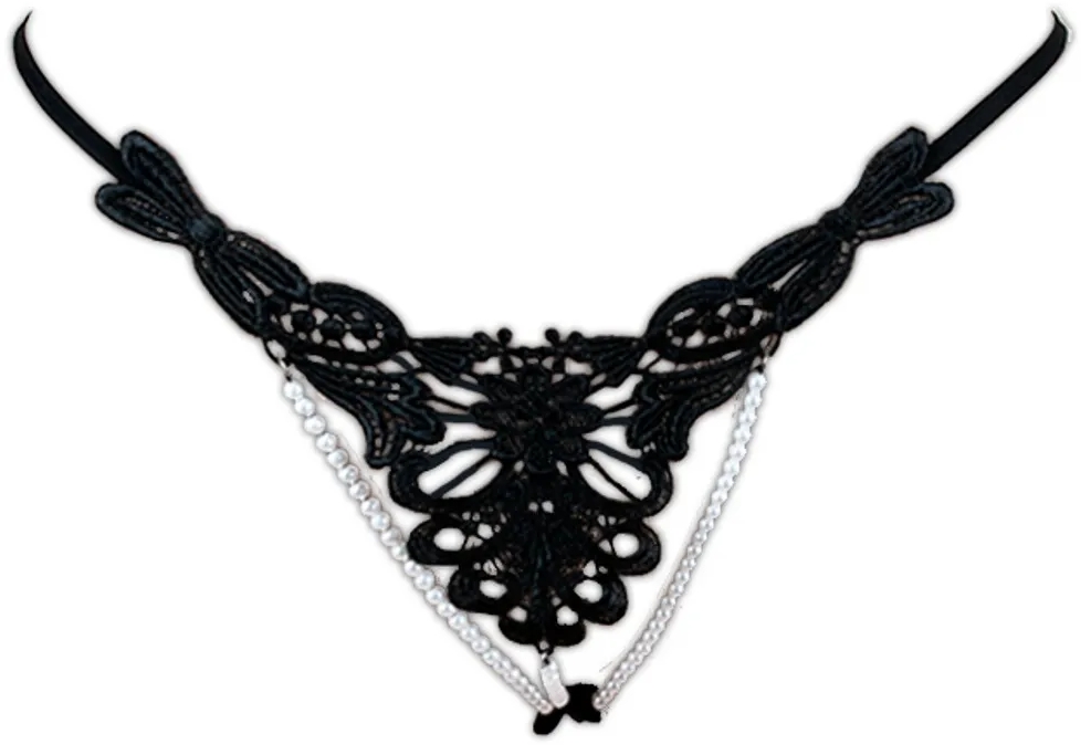La Finesse Dessous String mit edler Stickerei